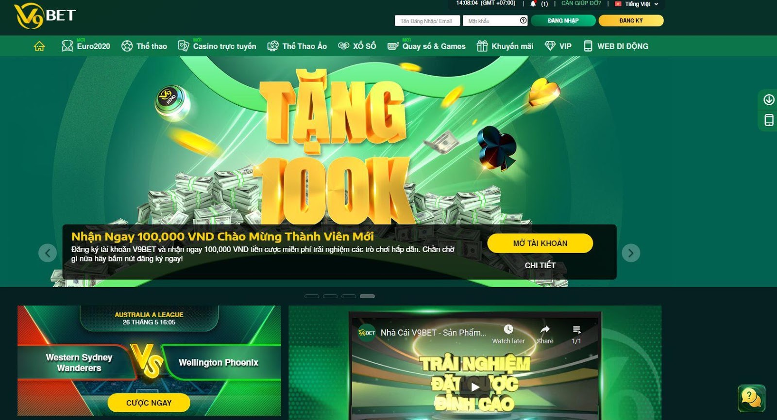 Các chương trình khuyến mãi tại V9BET