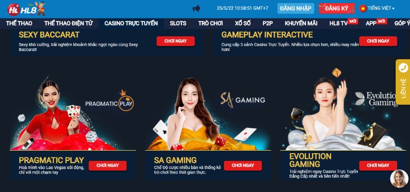 Casino Live mang hơi thở của sòng bạc thực tế
