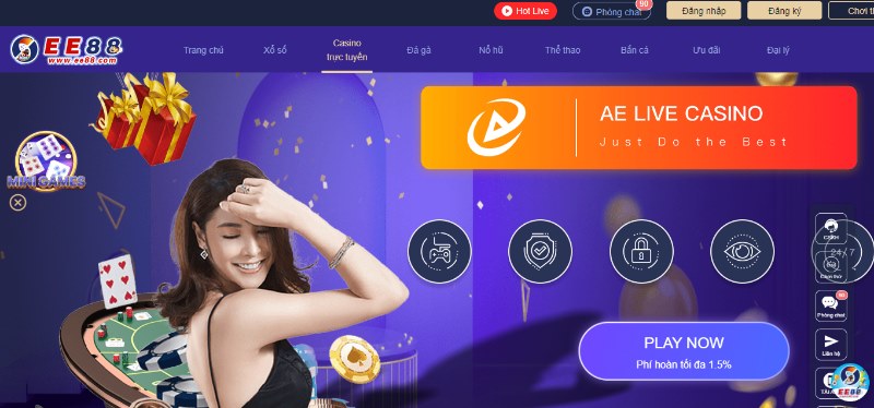 Casino trực tuyến với đông đảo nhà cung cấp