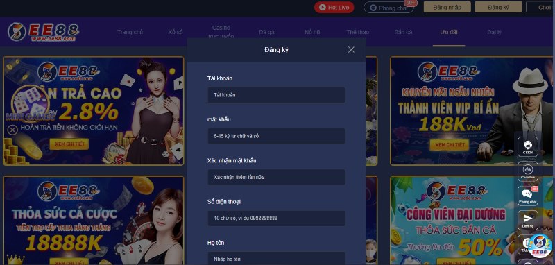 Đăng ký, đăng nhập nhanh chóng, chuẩn xác