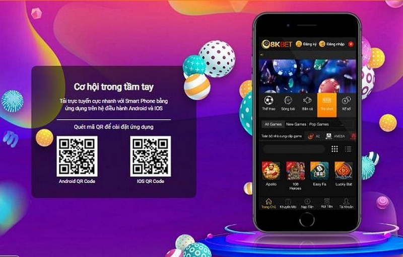 Cài đặt app trên điện thoại về để trải nghiệm