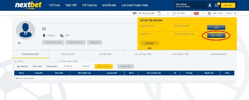 Rút tiền siêu nhanh