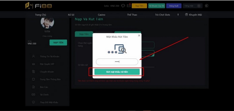 Rút tiền nhanh chóng