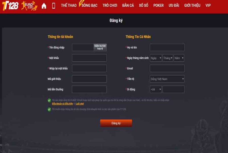 Đăng ký đơn giản