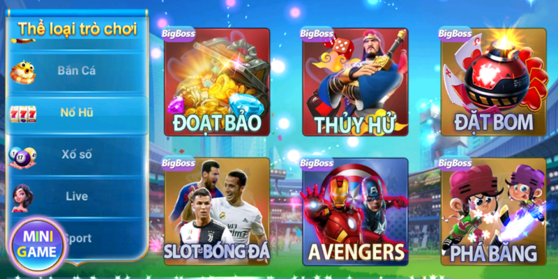 Các trò chơi Nổ Hũ cực hấp dẫn với tỷ lệ cược cao 